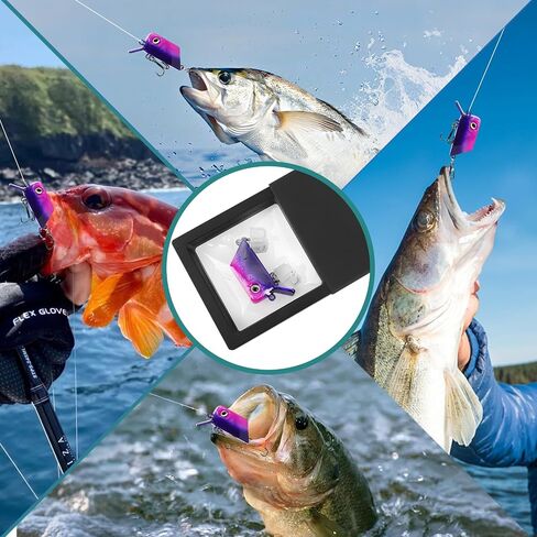 Handcrafted Floating Fishing Lures 8g Glide Bait, Bass Lures with Rattle Sound, DIY Fishing Bait Gift for Anglers in Saudi Arabia