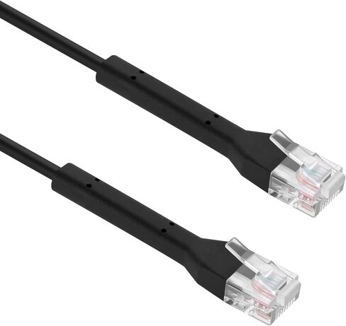 InstallerParts Ethernet Cable CAT6A UTP Bendable Slim Cable - Professional Series - 10Gigabit/Sec Network/High Speed, 28AWG, 550MHZ, Green, 10 Ft (10 Pack) in Saudi Arabia