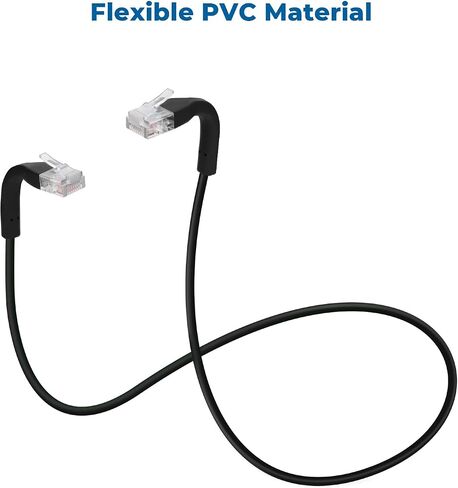 InstallerParts Ethernet Cable CAT6A UTP Bendable Slim Cable - Professional Series - 10Gigabit/Sec Network/High Speed, 28AWG, 550MHZ, Green, 10 Ft (10 Pack) in Saudi Arabia