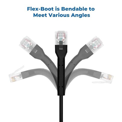 InstallerParts Ethernet Cable CAT6A UTP Bendable Slim Cable - Professional Series - 10Gigabit/Sec Network/High Speed, 28AWG, 550MHZ, Green, 10 Ft (10 Pack) in Saudi Arabia