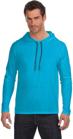 Anvil Lightweight Long-Sleeve Hooded T-Shirt (987AN) in Saudi Arabia