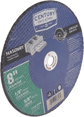 Century Drill & Tool 8606 Type 1A Masonry Cut-Off Wheel for Portable Saws | Concrete Cutting application, cuts metal, fiberglass, aluminum & masonry in Saudi Arabia