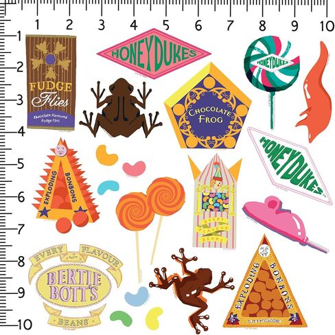 Harry Potter Honeydukes Collection 50ct Vinyl Large Deluxe Stickers Variety Pack - Laptop, Water Bottle, Scrapbooking, Tablet, Skateboard, Indoor/Outdoor in Saudi Arabia