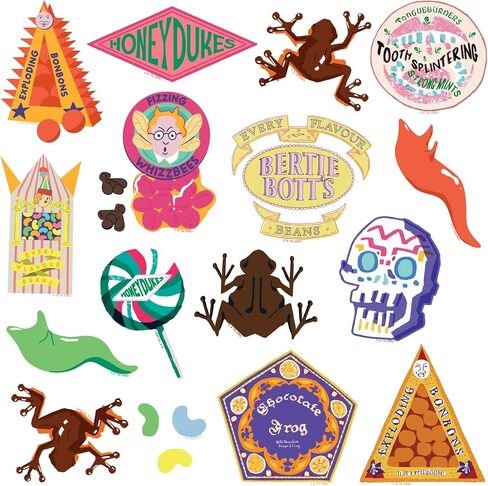 Harry Potter Honeydukes Collection 50ct Vinyl Large Deluxe Stickers Variety Pack - Laptop, Water Bottle, Scrapbooking, Tablet, Skateboard, Indoor/Outdoor in Saudi Arabia