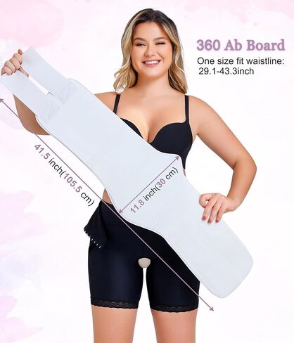 YERKOAD 360 Lipo Foam Ab Board Post Surgery Liposuction Abdominal Compression Boards Belly Wrap Lipo Recovery in Kuwait