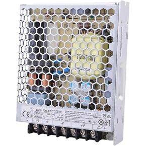 LRS-100-12 مزود الطاقة | 12 فولت، 102 وات | متوافق مع IEC/EN 60335-1 و61558-1 | إدخال 85-264VAC | -30 ~ 70 درجة مئوية | ارتفاع 5000 متر | مدمجة وفعالة وموثوقة | تم اختبار الاحتراق بنسبة 99.9% in Kuwait