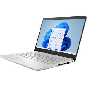 كمبيوتر محمول HP بشاشة 14 بوصة يعمل بنظام Windows، Intel Celeron N4120 وذاكرة الوصول العشوائي (RAM) سعة 4 جيجابايت وذاكرة الوصول العشوائي (eMMC) سعة 64 جيجابايت باللون الفضي (12 شهرًا. Microsoft 365 متضمن) in Kuwait