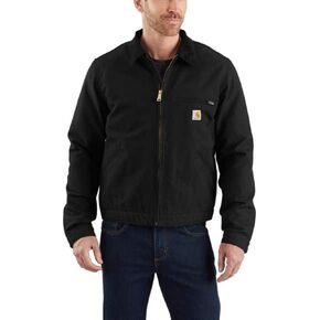Carhartt Men's Duck Detroit Jacket - Blanket Lined 3Xlarge Tall Black in Saudi Arabia