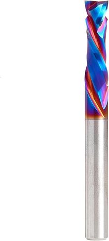 Amana Tool 46195-K CNC SC Spektra Extreme Tool Life Coated Compression Spiral 1/2 D x 1-3/4 CH x 1/2mm SHK x 3-1/2 Inch Long 2 Flute Router Bit in Kuwait