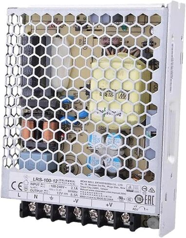 LRS-100-12 مزود الطاقة | 12 فولت، 102 وات | متوافق مع IEC/EN 60335-1 و61558-1 | إدخال 85-264VAC | -30 ~ 70 درجة مئوية | ارتفاع 5000 متر | مدمجة وفعالة وموثوقة | تم اختبار الاحتراق بنسبة 99.9% in Kuwait