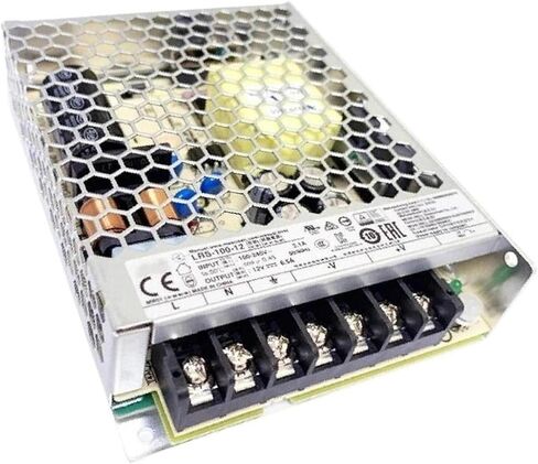 LRS-100-12 مزود الطاقة | 12 فولت، 102 وات | متوافق مع IEC/EN 60335-1 و61558-1 | إدخال 85-264VAC | -30 ~ 70 درجة مئوية | ارتفاع 5000 متر | مدمجة وفعالة وموثوقة | تم اختبار الاحتراق بنسبة 99.9% in Kuwait