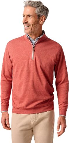 Johnnie-O Men's Sully 1/4 Zip Pullover, Evergreen, Large in Kuwait