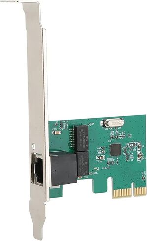 Pssopp 8111E Gigabit LAN Card, Compact PCIe Network Adapter, 10/100/1000mbps Speed for Desktop PCs, Compatible with in Saudi Arabia