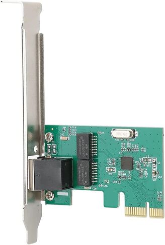 Pssopp 8111E Gigabit LAN Card, Compact PCIe Network Adapter, 10/100/1000mbps Speed for Desktop PCs, Compatible with in Saudi Arabia