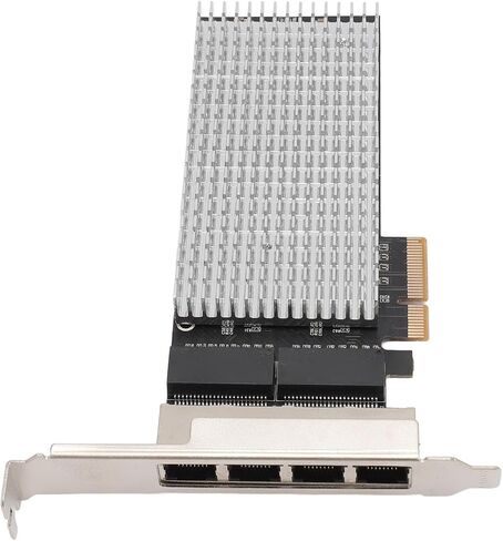 Dpofirs Nic RJ45 PCIE 2.5G Network Card, 4 Ports with I226 Chip, Game Streaming, Aluminum Alloy Heatsink in Saudi Arabia
