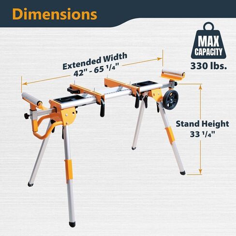 POWERTEC MT4000MBA Miter Saw Stand Mounting Brackets, Set of 2, Fits Ryobi, Black and Decker, Craftsman, and Kobalt Miter Saw Stand in Saudi Arabia
