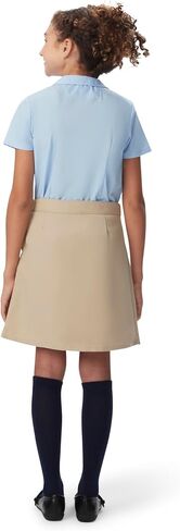 French Toast girls Adjustable Waist Two-tab Pleated-front Scooter Skirt, Khaki, 6X-Large US in Saudi Arabia