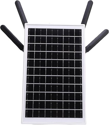 جهاز توجيه SUNGOOYUE خارجي متين يعمل بالطاقة الشمسية 4G مع طاقة وتصميم متواصل لمدة 7 أيام لشبكات المعارض والإغاثة في حالات الكوارث (هوائيات سوداء) in Saudi Arabia