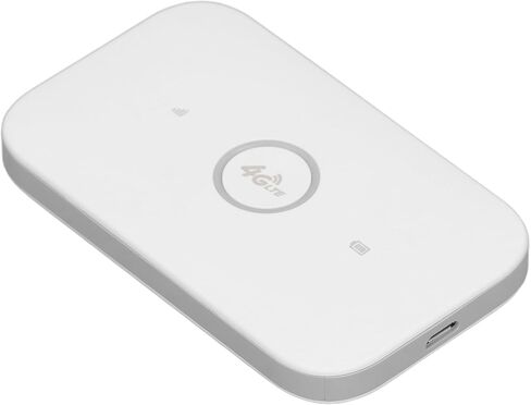 راوتر جيب لاسلكي من SUNGOOYUE، 4G LTE، نقطة اتصال متنقلة، 300 ميجابت في الثانية، جهاز واي فاي محمول مع فتحة بطاقة SIM للسفر، أبيض، عمر بطارية محسن للإنترنت المستقر طوال اليوم in Saudi Arabia