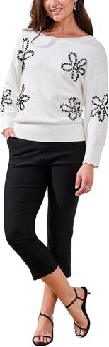 Tribal Women's Flatten It Capri Pant, Black, 12 in Saudi Arabia
