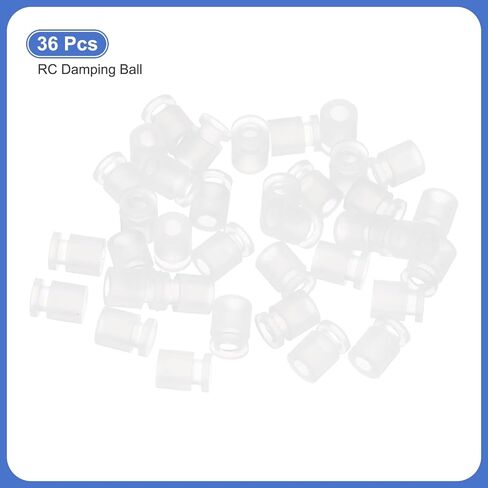 MECCANIXITY RC Anti Vibration Rubber Balls for RC F4 F7 Flight Controller RC Drone Accessories M3x8mm(Clear), Pack of 36 in Saudi Arabia