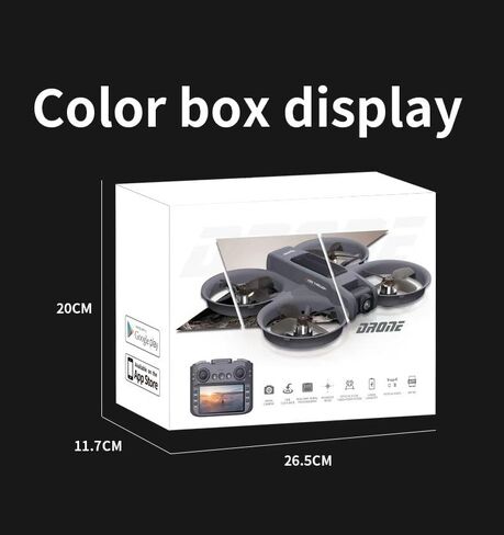 2025 Upgrade 4.5'' HD Screen FPV Drone with Camera for Adults, Brushless Motor RC Quadcopter with Altitude Hold, Obstacle Avoidance, Auto Return, 2K HD Camera, 15mins Flight Time, Carrying Case, Gift for Beginners in Saudi Arabia