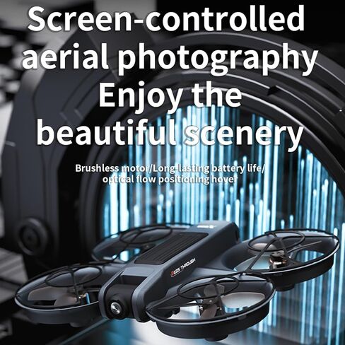 2025 Upgrade 4.5'' HD Screen FPV Drone with Camera for Adults, Brushless Motor RC Quadcopter with Altitude Hold, Obstacle Avoidance, Auto Return, 2K HD Camera, 15mins Flight Time, Carrying Case, Gift for Beginners in Saudi Arabia