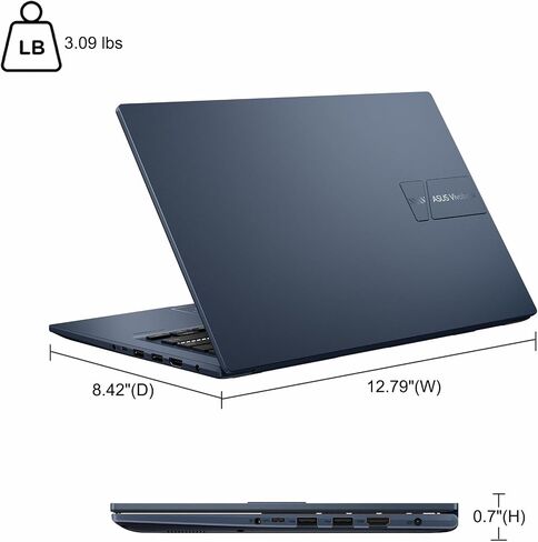 ASUS VivoBook 14 Business Laptop 14 بوصة FHD مضاد للتوهج Intel 10-core i5-1334U 16GB DDR4 1TB SSD Type-C كاميرا خصوصية SonicMaster بطارية طويلة الأمد شحن سريع Win11 ICP Hub in Saudi Arabia