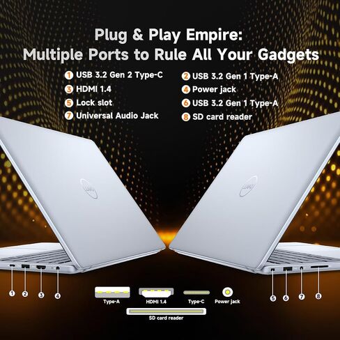 كمبيوتر محمول بشاشة تعمل باللمس مقاس 16 بوصة من Dell - معالج Intel 10-Core 7 150U - شاشة FHD+ مقاس 16 بوصة - مفتاح طيار للأعمال يعمل بالذكاء الاصطناعي، قارئ بصمات الأصابع، لوحة مفاتيح بإضاءة خلفية، مسجل صوت RECOLX AI، Win 11 Pro (64 جيجابايت DDR5 | 2 تيرا in Kuwait