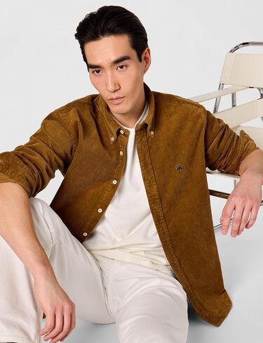 Brooks Brothers Men's Button-Down Collar Corduroy Sport Shirt in Saudi Arabia