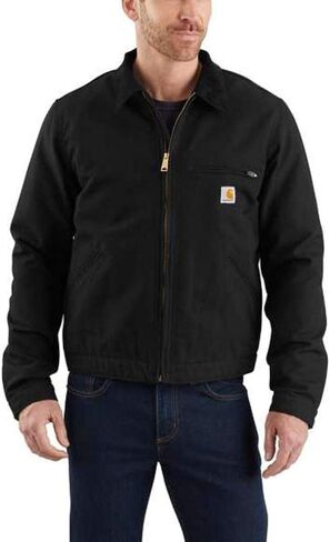 Carhartt Men's Duck Detroit Jacket - Blanket Lined 3Xlarge Tall Black in Saudi Arabia