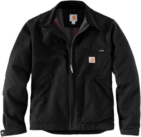 Carhartt Men's Duck Detroit Jacket - Blanket Lined 3Xlarge Tall Black in Saudi Arabia
