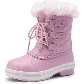DREAM PAIRS Girls Mid-Calf Winter Snow Boots for Little Kids/Big Kids in Kuwait