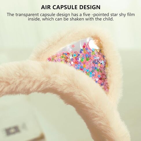 sazujinwu أغطية أذن شتوية للأطفال على شكل قطة لطيفة للفتيات، ناعمة ودافئة، قابلة للطي، تناسب معظم الأطفال (مقاس واحد) in Kuwait