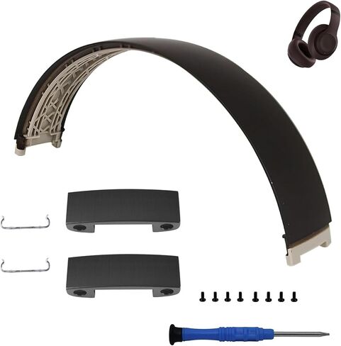 Aiivioll Studio Pro Headband and Headband Metal Folding Hinge Clamp Cover Pin Repair Parts Kit for Studio Pro Headband Headphone Headband Replacement Accessories(Dark Brown) in Saudi Arabia