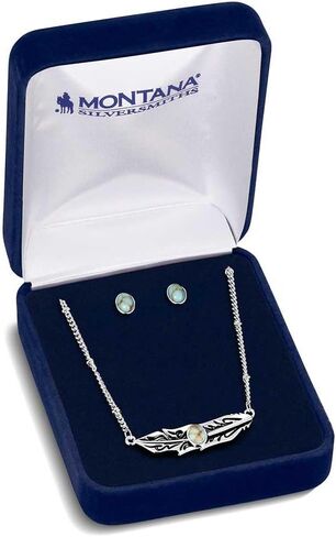 Montana Silversmiths Turquoise Western Inspired Jewelry Set (True North) in Saudi Arabia