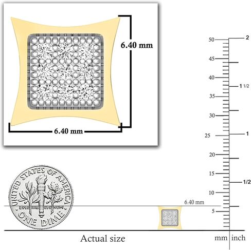 Dazzlingrock Collection 0.05 Carat (ctw) 10K Gold Round Diamond Kite Shape Mens Hip Hop Iced Single Stud Earring (Only PC) in Kuwait