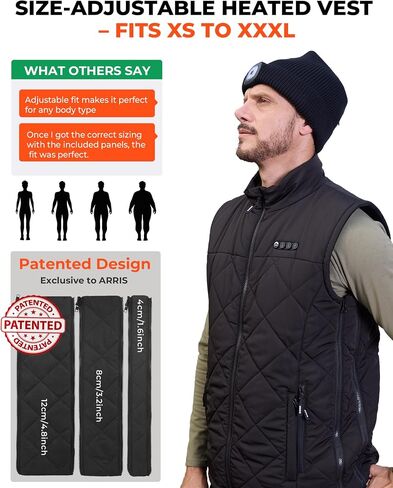 ARRIS Heated Vest for Men, 7.4V Electric Size Adjustable Heating Vest for Hunting, Camping, Fish Suitable for Men and Women in Saudi Arabia