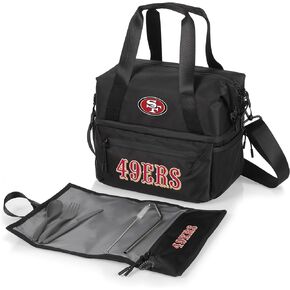 PICNIC TIME NFL Unisex-Adult NFL Tarana Lunch Bag Cooler with Utensil Set, Lunch Box Made of Recycled Material