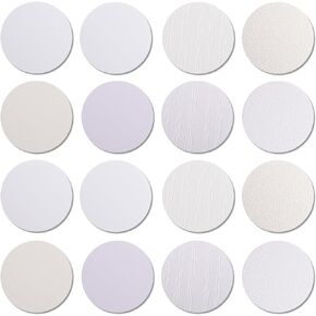 864 Pieces Screw Covers Wood Stickers for Furniture, 0.83 Inch Screw Hole Stickers Waterproof PVC Cover Caps Adhesive Wood Grain Stickers for Screw Holes Wall Cabinets Bookcase Desk (Basic Color)