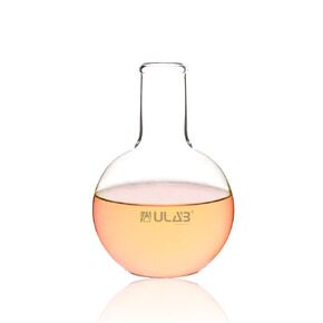 ULAB Glass Wine Decanters, Round Bottom, 17oz, Borosilicate 3.3 Glass Material, Pack of 2, UBF1017