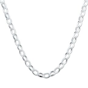 Classic Charm Necklace in Sterling Silver (22 Inches)