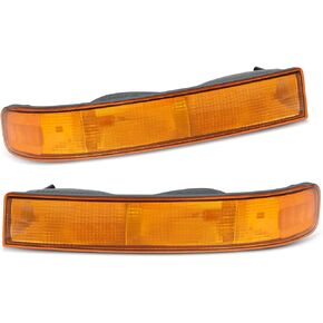 Pair of OE Style Front Bumper Parking/Turn Signal Lights Compatible with 2003-2022 Chevy Express|GMC Savana 1500 2500 3500 Driver Side and Passenger Side