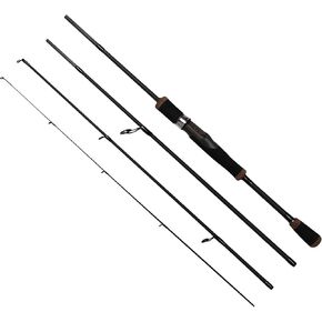 Eurasian Sports Spinning Travel Fishing Rod, 4 Piece Fishing Rods with Case/Bag, Carbon Fiber Fishing Pole with Rubber Cork Handle for Freshwater, Trout, Bass, Walleye, Crappie Etc. in Saudi Arabia