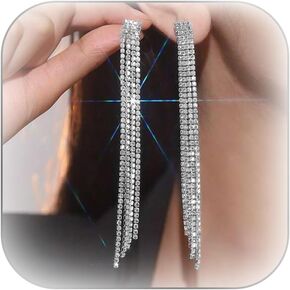 Ear Cuffs Non-Piercing Cuff Ear Rhinestone Ear Cuff Earrings Sparkling Hoop Earrings Lightweight Clip on Cartilage Earrings for Women Girls