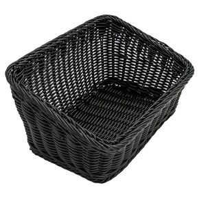 G.E.T. WB-1510-BK Black 9.25" x 13" Cascading Basket, Polypropylene