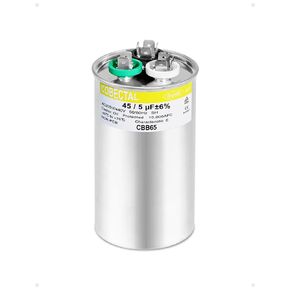 30/5 uF 30+5 MFD 370VAC/ 440 VAC Dual Run Start Round A/C Capacitor CBB65B Capacitor for AC Unit Fan Motor Start or Heat Pump or Condenser Straight Cool,Air Conditioner,HVAC Capacitor byCobectal