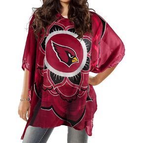 Littlearth Arizona Cardinals NFL Sheer Caftan with Flower Design