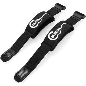 Facmogu 2PCS Guitar String Mute Dampener, Adjustable Bass Mute Silencer, Cotton Guitar Fret Wrap Mute, Fretboard Muting Straps, Guitar String Cover, Guitar Neck Mute Belt, Guitar Accessories - Black