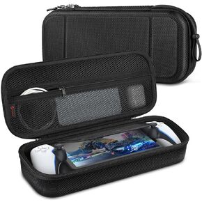 Fintie Carrying Case for Playstation Portal - [Shockproof] Hard Shell Protective Cover Portable Travel Bag with Inner Pocket for Playstation Portal Remote Player & Accessories (Black)
